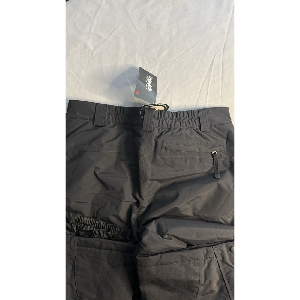LL BEAN Women's Snow Pants Size Large NWT Black Inseam 30 Waist 18 Laying Flat - Picture 9 of 10